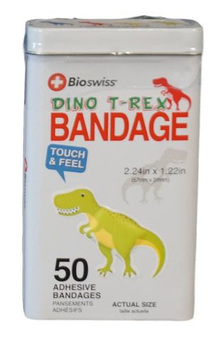 Dinosaur T-Rex Bandages, Watchitude, Bandages, Bandaid, Bandaids, Bio Swiss, Dino, Dinosaur, Dinosaur Bandages, Dinosaurs, Stocking Stuffer, Stocking Stuffers, Watchitude, Watchitude Bandages