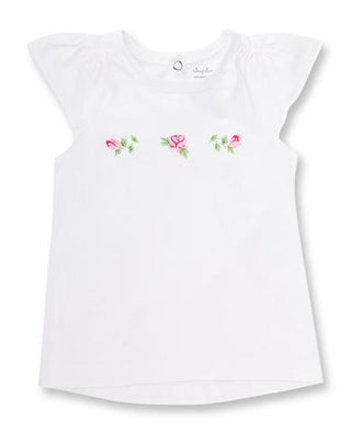 Sapling Child Vintage Rose Flutter Sleeve Tee, Sapling Child, Black Friday, CM22, Cyber Monday, Els PW 8258, End of Year, End of Year Sale, Organic, Organic Cotton, Sapling, Sapling Child, Sa
