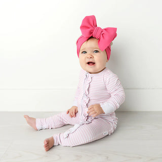 Gigi and Max Izzy Stripe Ruffle Zip One Piece, Gigi and Max, Bamboo Pajama, cf-size-12m-9-12-months, cf-size-18m-12-18-months, cf-size-24m-18-24-months, cf-size-9m-6-9-months, cf-type-one-pie