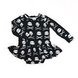 Gigi and Max Skelly L/S Tutu Skirted Bodysuit, Gigi and Max, cf-size-12m-9-12m, cf-type-dresses, cf-vendor-gigi-and-max, CM22, Gigi & Max, Gigi & Max Halloween, Gigi and Max, Gigi and Max Ske