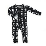 Gigi and Max Skelly Zip One Piece, Gigi and Max, Bamboo Pajama, Gigi & Max, Gigi & Max Halloween, Gigi & Max Halloween 2021, Gigi and Max, Gigi and Max Halloween 2021, Gigi and Max Skelly, Gi