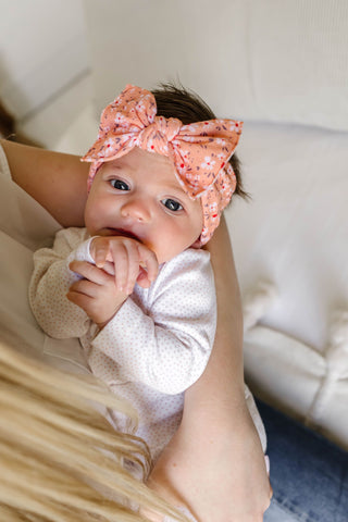 Baby Bling Dogwood Printed Knot Headband, Baby Bling, Baby Baby Bling Headbands, Baby Bling, Baby Bling Dogwood, Baby Bling Dogwood Printed Knot Headband, Baby Bling Fall 2021, Baby Bling Hea