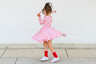 Dream Big Little Co Christmas Peace Dream Ruffle Dress, Dream Big Little Co, All Things Holiday, cf-size-3t, cf-size-4t, cf-type-dresses, cf-vendor-dream-big-little-co, Christmas, Christmas D