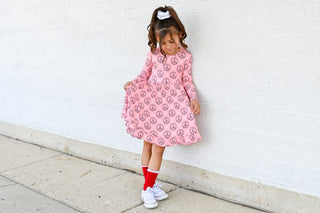 Dream Big Little Co Christmas Peace Dream Ruffle Dress, Dream Big Little Co, All Things Holiday, cf-size-3t, cf-size-4t, cf-type-dresses, cf-vendor-dream-big-little-co, Christmas, Christmas D