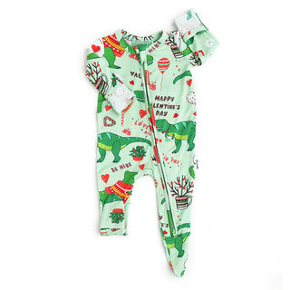 Gigi and Max Rex Green Dino Zip One Piece, Gigi and Max, Bamboo Pajama, Bamboo Pajamas, cf-size-12m-9-12-months, cf-size-18m-12-18-months, cf-size-24m-18-24-months, cf-size-3m-0-3-months, cf-