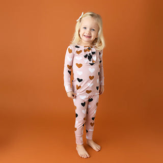 Gigi and Max Gwen Hearts Ruffle 2pc Set, Gigi and Max, 2pc Pajama Set, Bamboo Pajama, Bamboo Pajamas, cf-size-6-7, cf-size-8, cf-type-pajama-set, cf-vendor-gigi-and-max, Gigi & Max, Gigi & Ma