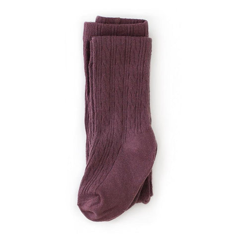 Little Stocking Co Cable Knit Tights - Dusty Plum, Little Stocking Co, Cable Knit Tights, cf-size-3-4y, cf-size-5-6y, cf-size-6-12-months, cf-type-tights, cf-vendor-little-stocking-co, Fall 2