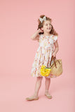 Pink Chicken Girls Judith Dress - Rabbit Garden, Pink Chicken, Big Girls Clothing, Dress, Dress for Girls, Dresses for Girls, Easter, Easter Dress, Girls Judith Dress, Little Girls Clothing, 
