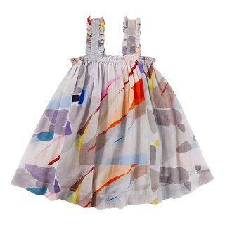 Pink Chicken Emma Dress - Abstract Painting, Pink Chicken, Pink Chicken, Pink Chicken Abstract Painting, Pink Chicken Emma Dress, Pink Chicken Resort 2021, Pink Chicken Tile Mosaic, Dress - B