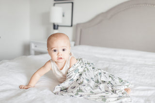 Copper Pearl Shiloh Succulents Knit Swaddle Blanket, Copper Pearl, cf-type-swaddling-blanket, cf-vendor-copper-pearl, Copper Pearl, Copper PEarl Shiloh, Copper Pearl Shiloh Succulents Knit Sw
