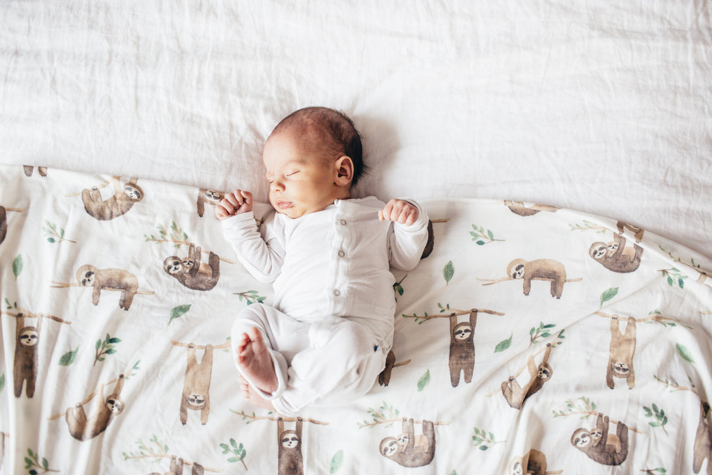 Copper Pearl Noah Knit Swaddle Blanket Basically Bows & Bowties