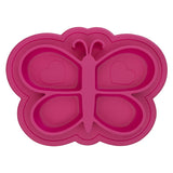 Kushies Siliplate - Candy Pink Butterfly, Kushies Baby, Butterfly suction plate, Feeding, Kushies, Kushies Siliplate - Candy Pink Butterfly, Kushies Suction plate, Suction Plate, Plate - Basi