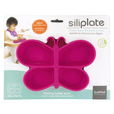 Kushies Siliplate - Candy Pink Butterfly, Kushies Baby, Butterfly suction plate, Feeding, Kushies, Kushies Siliplate - Candy Pink Butterfly, Kushies Suction plate, Suction Plate, Plate - Basi