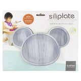 Kushies Siliplate - Marble Grey Bear, Kushies Baby, Feeding, Kushies, Kushies Siliplate, Kushies Siliplate - Marble Grey Bear, Kushies Suction plate, Suction Plate, Plate - Basically Bows & B