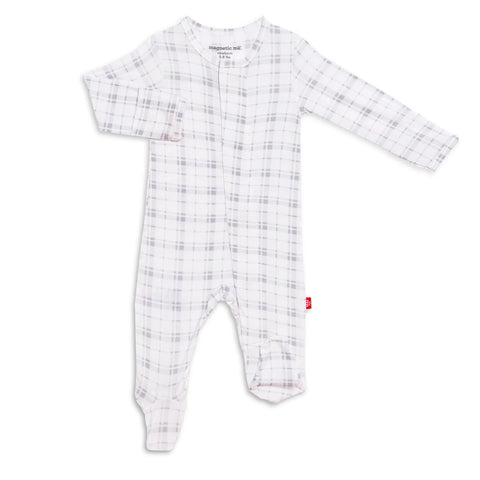 Magnetic Me Plaidventure Modal Magnetic Footie, Magnificent Baby, Aloe, Baby Shower, Baby Shower Gift, CM22, Gender Neutral, Gender Neutral Baby Gift, Gender Neutral Footie, Gender Neutral Un