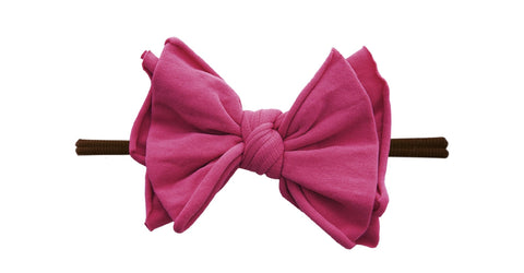 Baby Bling Hot Pink / Brown FAB-BOW-LOUS Skinny Headband, Baby Bling, Baby Bling, Baby Bling Bows, Baby Bling Brown Band FAB-BOW-LOUS Skinny Headband, Baby bling FAB, Baby Bling FAB-BOW-LOUS,