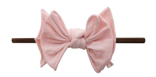 Baby Bling Rose Quartz / Brown FAB-BOW-LOUS Skinny Headband, Baby Bling, Baby Bling, Baby Bling Bows, Baby Bling Brown Band FAB-BOW-LOUS Skinny Headband, Baby bling FAB, Baby Bling FAB-BOW-LO