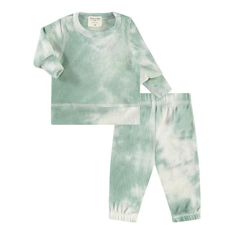 Paige Lauren Hacci Tie Dye Loungewear - Sage Tie Dye, Paige Lauren, cf-size-4y, cf-size-6y, cf-size-9-12-months, cf-vendor-paige-lauren, Hacci Tie Dye Loungewear, Paige Lauren, Paige Lauren S