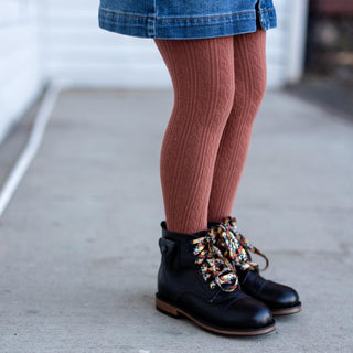 Little Stocking Co Cable Knit Tights - Rust, Little Stocking Co, Cable Knit Tights, cf-size-0-6-months, cf-size-1-2y, cf-size-6-12-months, cf-type-tights, cf-vendor-little-stocking-co, Little