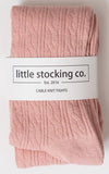 Little Stocking Co Cable Knit Tights - Blush, Little Stocking Co, Cable Knit Tights, cf-size-0-6-months, cf-size-1-2y, cf-size-3-4y, cf-size-5-6y, cf-size-6-12-months, cf-size-7-8y, cf-type-t