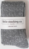 Little Stocking Co Cable Knit Tights - Gray, Little Stocking Co, Cable Knit Tights, cf-size-5-6y, cf-size-6-12-months, cf-type-tights, cf-vendor-little-stocking-co, Cyber Monday, Little Stock