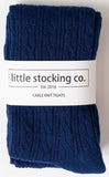 Little Stocking Co Cable Knit Tights - Navy, Little Stocking Co, Cable Knit Tights, cf-size-0-6-months, cf-size-1-2y, cf-size-5-6y, cf-size-6-12-months, cf-type-tights, cf-vendor-little-stock