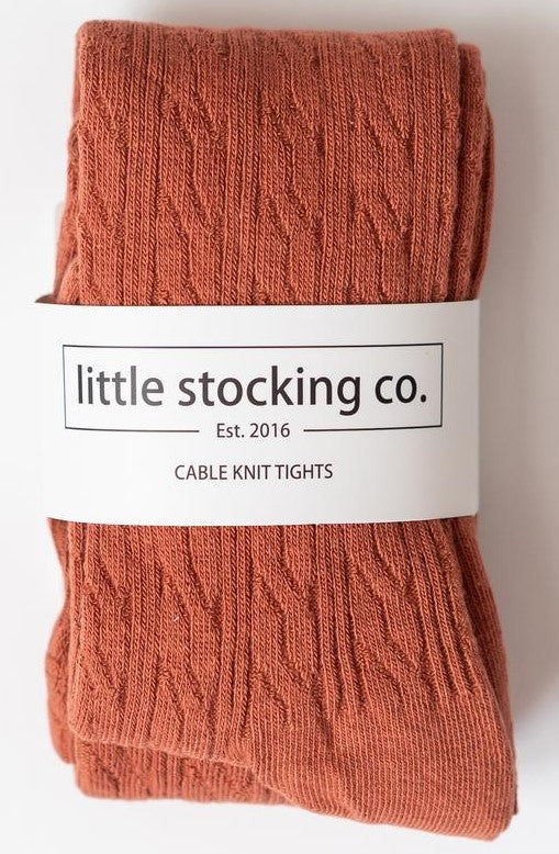 Cable Knit Tights | Little Stocking Co.