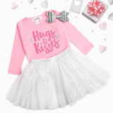 Hugs & Kisses L/S Pink Tee, Sweet Wink, cf-size-12-18-months, cf-size-3t, cf-size-5-6y, cf-size-7-8y, cf-type-tee, cf-vendor-sweet-wink, CM22, Hugs & Kisses L/S Pink Tee, Hugs & Kisses Long S