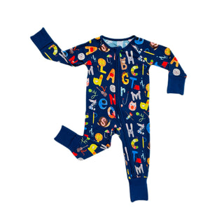 Little Sleepies Alphabet Friends Convertible Romper/Sleeper, Little Sleepies, Bamboo Pajamas, CM22, Coverall, Footie, Little Sleepies, Little Sleepies Alphabet, Little Sleepies Alphabet Frien