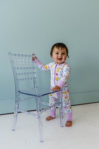 Little Sleepies Bella Blooms Convertible Romper/Sleeper, Little Sleepies, Bamboo Pajamas, CM22, Coverall, Footie, Little Sleepies, Little Sleepies Bamboo, Little Sleepies Bella Blooms, Little