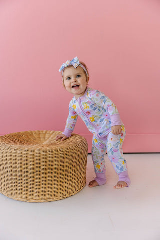 Little Sleepies Bella Blooms Convertible Romper/Sleeper, Little Sleepies, Bamboo Pajamas, CM22, Coverall, Footie, Little Sleepies, Little Sleepies Bamboo, Little Sleepies Bella Blooms, Little