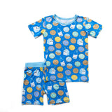 Little Sleepies Blue Cookies & Milk S/S 2pc Pajama Set w/Shorts, Little Sleepies, Bamboo Pajama, Bamboo Pajama Set, Bamboo Pajamas, CM22, Little Sleepies, Little Sleepies 2pc Pajama Set, Litt