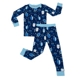 Little Sleepies Dancing Dreidels 2pc Pajama Set, Little Sleepies, Bamboo Pajama, Bamboo Pajama Set, Bamboo Pajamas, Boys Hanukkah, Chanukah, Chanukah Pajamas, CM22, Family Hanukkah Pajamas, G