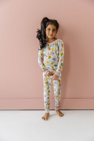 Little Sleepies Dusty Mauve Fall Leaves 2pc L/S Pajama Set, Little Sleepies, Bamboo Pajama, Bamboo Pajama Set, Bamboo Pajamas, Bestaroo Pajamas, cf-size-9-10, cf-type-pajama-set, cf-vendor-li