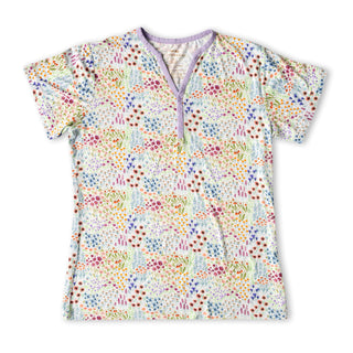 Little Sleepies Flower Fields Women's 2pc Bamboo S/S Pajama Set, Little Sleepies, CM22, Little Sleepies Flower Fields, Little Sleepies Flower Fields Women's 2pc Bamboo S/S Pajama Set, Little 