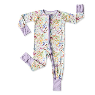 Little Sleepies Flower Fields Convertible Romper/Sleeper, Little Sleepies, Bamboo Pajamas, CM22, Coverall, Footie, Little Sleepies, Little Sleepies Bamboo, Little Sleepies Flower Fields, Litt