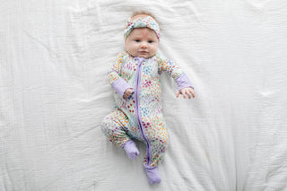 Little Sleepies Flower Fields Convertible Romper/Sleeper, Little Sleepies, Bamboo Pajamas, CM22, Coverall, Footie, Little Sleepies, Little Sleepies Bamboo, Little Sleepies Flower Fields, Litt