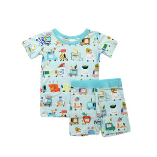 Little Sleepies Food Trucks S/S 2pc Pajama Set w/Shorts, Little Sleepies, Bamboo Pajama, Bamboo Pajama Set, Bamboo Pajamas, CM22, Foodtruck, Foodtrucks, Little Sleepies, Little Sleepies 2pc P