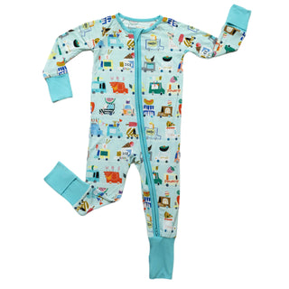 Little Sleepies Food Trucks Convertible Romper/Sleeper, Little Sleepies, Bamboo Pajamas, CM22, Coverall, Foodtruck, Foodtrucks, Footie, Little Sleepies, Little Sleepies Bamboo, Little Sleepie