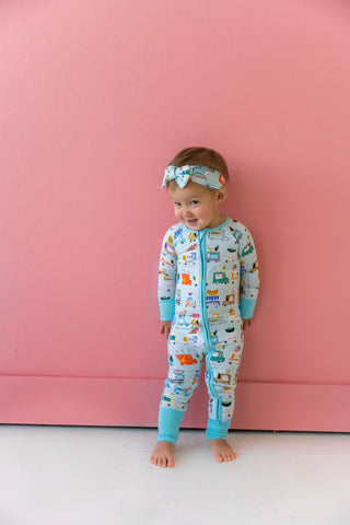 Little Sleepies Food Trucks Convertible Romper/Sleeper, Little Sleepies, Bamboo Pajamas, CM22, Coverall, Foodtruck, Foodtrucks, Footie, Little Sleepies, Little Sleepies Bamboo, Little Sleepie