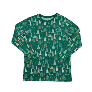 Little Sleepies Green Twinkling Trees Men's 2pc Pajama Set, Little Sleepies, Adult Christmas Pajamas, All Things Holiday, Bamboo Pajama, Bamboo Pajama Set, Bamboo Pajamas, Christmas, Christma