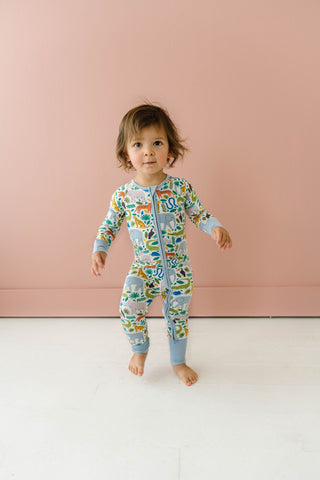 Little Sleepies Jungle Safari Convertible Romper/Sleeper, Little Sleepies, Bamboo Pajamas, CM22, Coverall, Footie, Little Sleepies, Little Sleepies Bamboo, Little Sleepies Jungle Safari, Litt