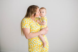 Little Sleepies Lemons Women's 2pc Bamboo S/S Pajama Set, Little Sleepies, CM22, Little Sleepies Lemons, Little Sleepies Lemons Women's 2pc Bamboo S/S Pajama Set, Little Sleepies Two-Piece Wo