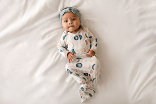 Little Sleepies Luna Neutrals Bamboo Knotted Gown, Little Sleepies, CM22, Knotted Gown, Little Sleepies, Little Sleepies Bamboo, Little Sleepies Bamboo Knotted Gown, Little Sleepies Gown, Lit