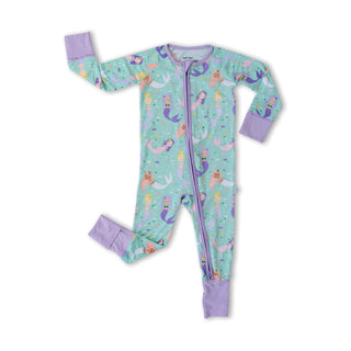 Little Sleepies Mermaid Magic Convertible Romper/Sleeper, Little Sleepies, Bamboo Pajamas, CM22, Coverall, Footie, Little Sleepies, Little Sleepies Bamboo, Little Sleepies Bamboo Convertible 