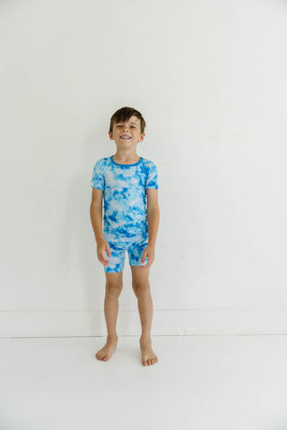 Little Sleepies Milky Way Tie Dye S/S 2pc Pajama Set w/Shorts, Little Sleepies, Bamboo Pajama, Bamboo Pajama Set, Bamboo Pajamas, CM22, Little Sleepies, Little Sleepies 2pc Pajama Set, Little