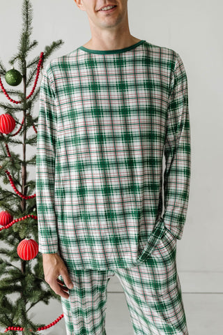 Little Sleepies Noel Plaid Men's 2pc Pajama Set, Little Sleepies, Adult Christmas Pajamas, All Things Holiday, Bamboo Pajama, Bamboo Pajama Set, Bamboo Pajamas, Christmas, Christmas Pajamas, 