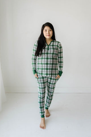 Little Sleepies Noel Plaid Women's Bamboo 2pc Pajama Set, Little Sleepies, Adult Christmas Pajamas, All Things Holiday, Bamboo Pajama, Bamboo Pajama Set, Bamboo Pajamas, Christmas, Christmas 