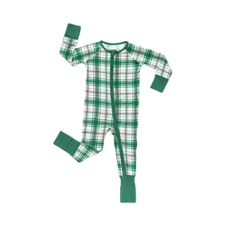 Little Sleepies Noel Plaid Convertible Romper/Sleeper, Little Sleepies, All Things Holiday, Bamboo Pajama, Christmas Pajama, Christmas Pajamas, CM22, Jolly Holiday Sale, Little Sleepies, Litt