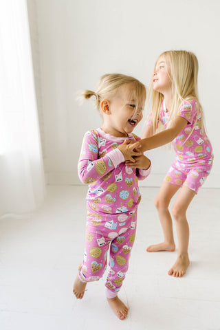 Little Sleepies Pink Cookies & Milk L/S 2pc Pajama Set, Little Sleepies, Bamboo Pajama, Bamboo Pajama Set, Bamboo Pajamas, CM22, Little Sleepies, Little Sleepies 2pc Pajama Set, Little Sleepi